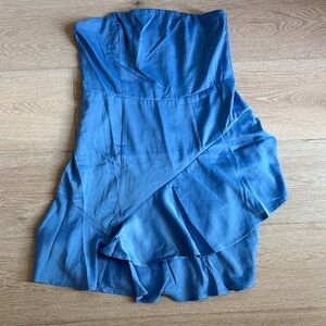 Lulus Vibrant Blue Strapless Dress